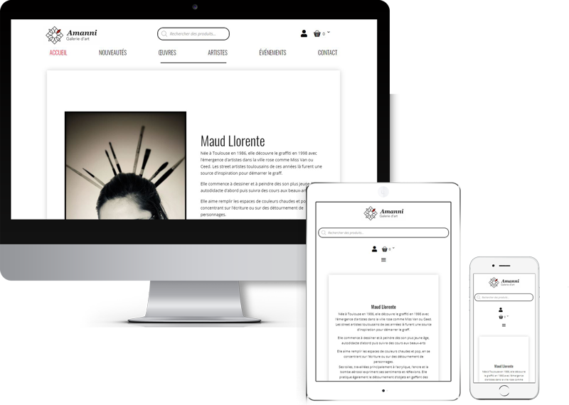 Site Internet Amanni responsive design