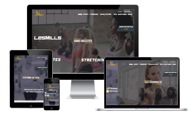 Site Internet Full Fitness responsive design