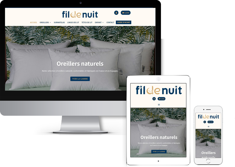 Site Internet Fildenuit responsive design