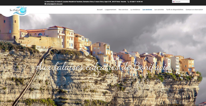Site web La Perle d’Arca