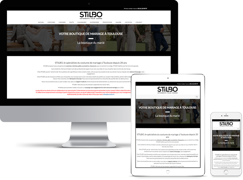 Site Internet Stilbo responsive design