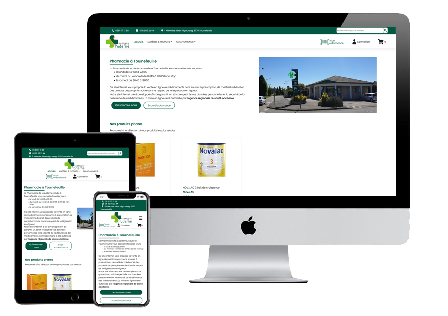 Pharmacie de la Paderne responsive design