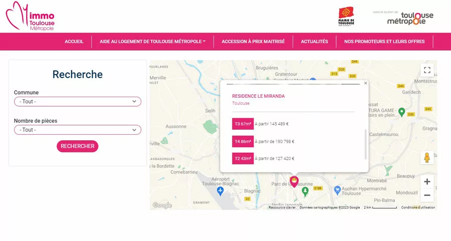 Site Internet My Immo Toulouse