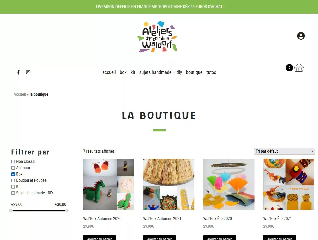 Site web Ateliers Waldorf