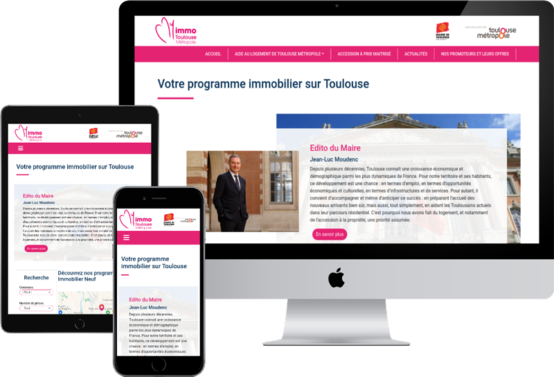 My Immo Toulouse responsive design