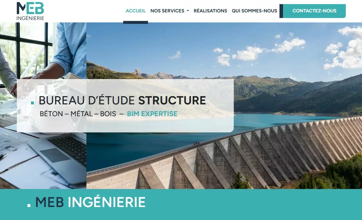 Site web MEB Ingénierie