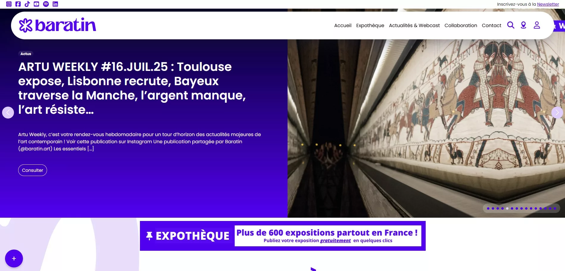 Site web Baratin